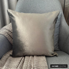 Velvet Taupe Jules - Taupe Velvet Throw Cushion Cover