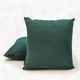 Teal Green Plain Velvet Throw Cushion Cover - Teal Green Velvet
