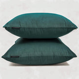 Teal Green Velvet Lumbar Cushion Cover Pack of 2 - Teal Green Velvet Dream