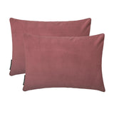 Blush Pink Velvet Lumbar Cushion Cover Pack of 2 - Blush Pink Velvet Dream