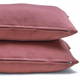 Blush Pink Velvet Lumbar Cushion Cover Pack of 2 - Blush Pink Velvet Dream