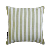Sage Cotton Throw Cushion Cover - Stripe Plush Sage