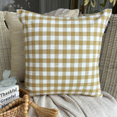 Checkmate Ochre Throw Cushion Cover