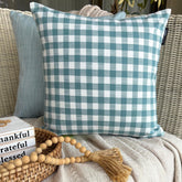 Checkmate Aqua Throw Cushion Cover