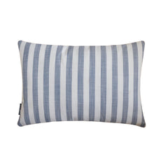 Blue Cotton Lumbar Cushion Cover - Lush Lines Blue