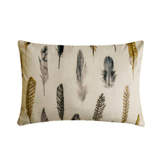 Green Satin Lumbar Cushion Cover - Feather Fluff Green