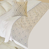 Broderie Belle Decorative Bed Runner and Cushion Cover