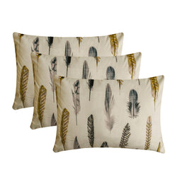 Green Satin Lumbar Cushion Cover - Feather Fluff Green