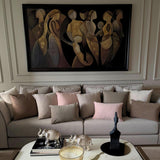 Taupe Plain Velvet Throw Cushion Cover - Taupe Velvet