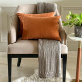 Tan Velvet Dream Lumbar Cushion Cover