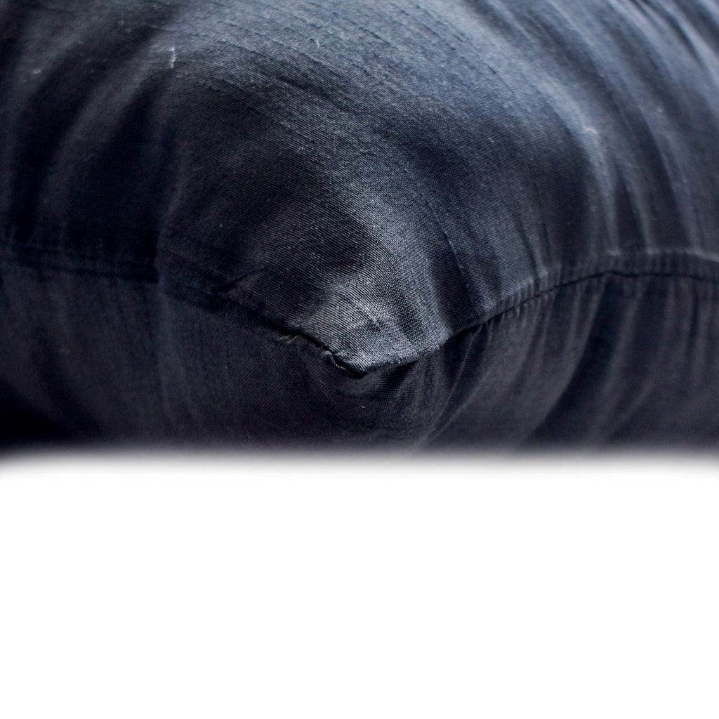 Celebrated Tree - Black Art Silk Decorative Euro Sham