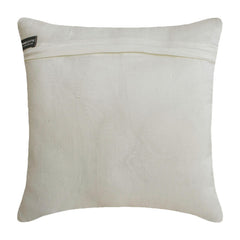 Gold N Ivory Blooms - Ivory & Gold Art Silk Decorative Euro Sham