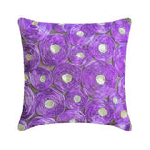 Lavender Roses - Lavender Art Silk Decorative Euro Sham