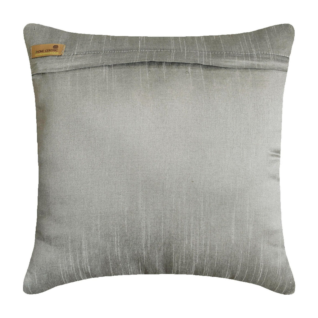The Silver Tree - Silver Art Silk Decorative Euro Sham