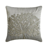 The Silver Tree - Silver Art Silk Decorative Euro Sham