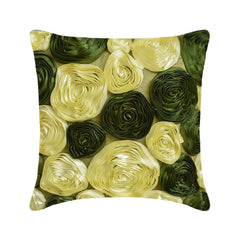 Vintage Olive Lover - Olive Green Art Silk Decorative Euro Sham