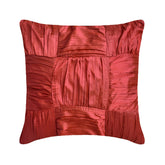 Dreamy Rust - Orange Silk Throw Pillow Cover