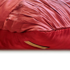 Dreamy Rust - Orange Silk Throw Pillow Cover