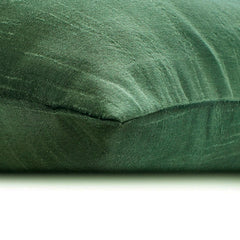 Green Center - Art Silk Green Decorative Lumbar Pillow Cover