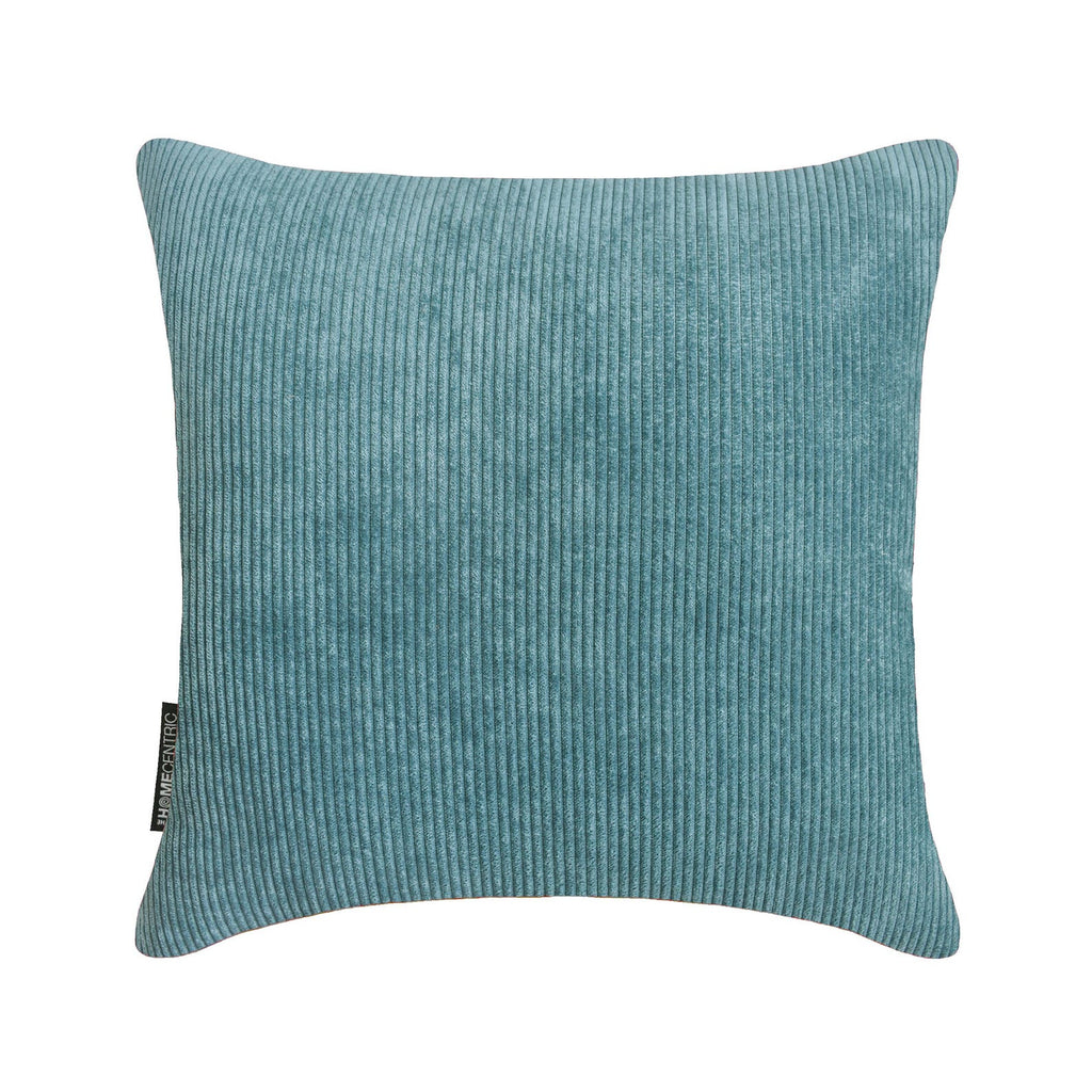 Teal Blue Cords Throw Cushion Cover