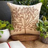 The Gold Tree - Gold Art Silk Decorative Euro Sham