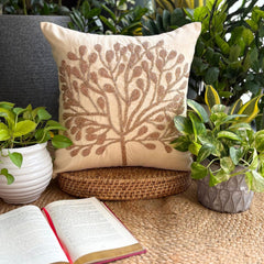 The Gold Tree - Gold Art Silk Decorative Euro Sham