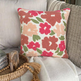 Pink Peony Throw Cushion Cover