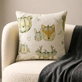 Pumpkin Fox Throw Cushion Cover