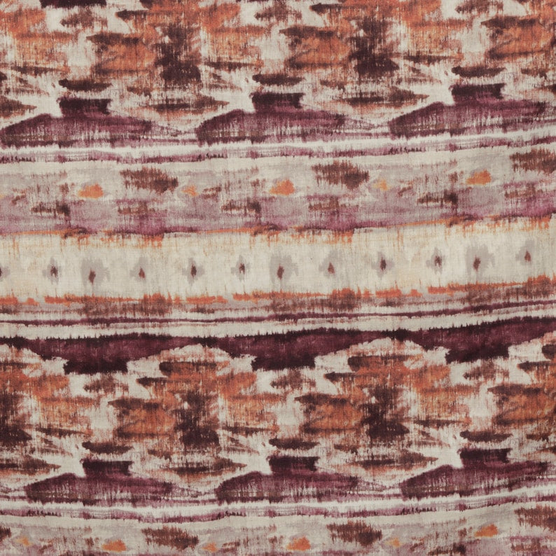 Kilim Printed Cotton Fabric By The Metre, Multi Color Printed Cotton Fabric