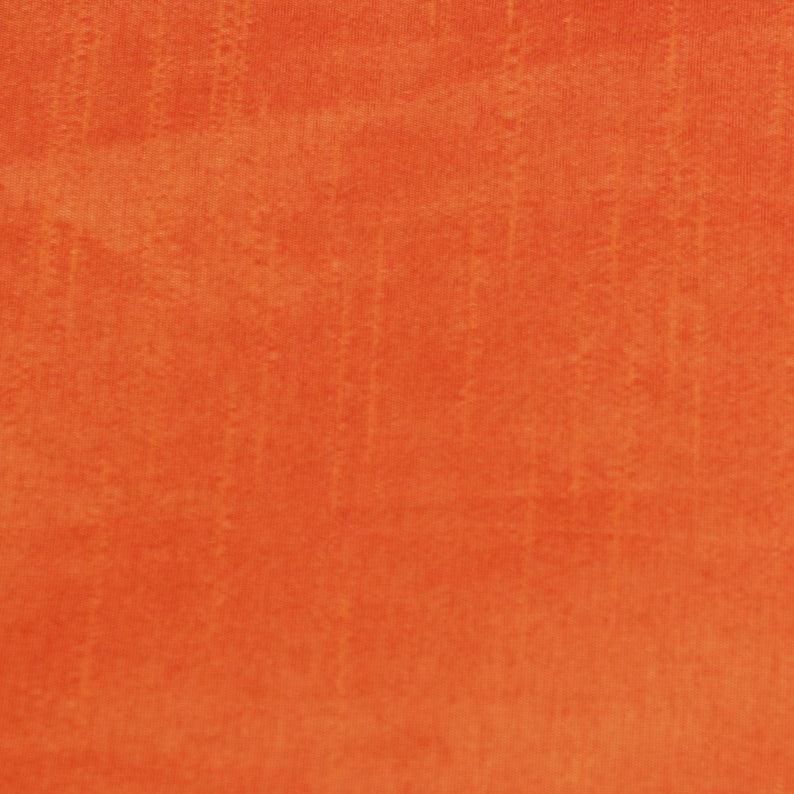 Orange Art Silk Curtain Panels