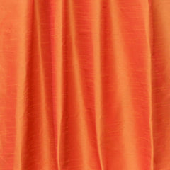 Orange Art Silk Curtain Panels