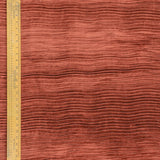 Rust Velvet With Pleats Fabric By The Metre, Rust Orange Velvet With Pleats Fabric