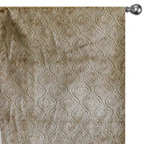 Pearl Beige Damask Jacquard Velvet Fabric By The Metre, 54 inches width