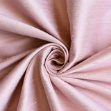Pastel Peach Pure Silk Dupioni Curtain Panels