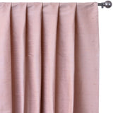 Pastel Peach Pure Silk Dupioni Curtain Panels