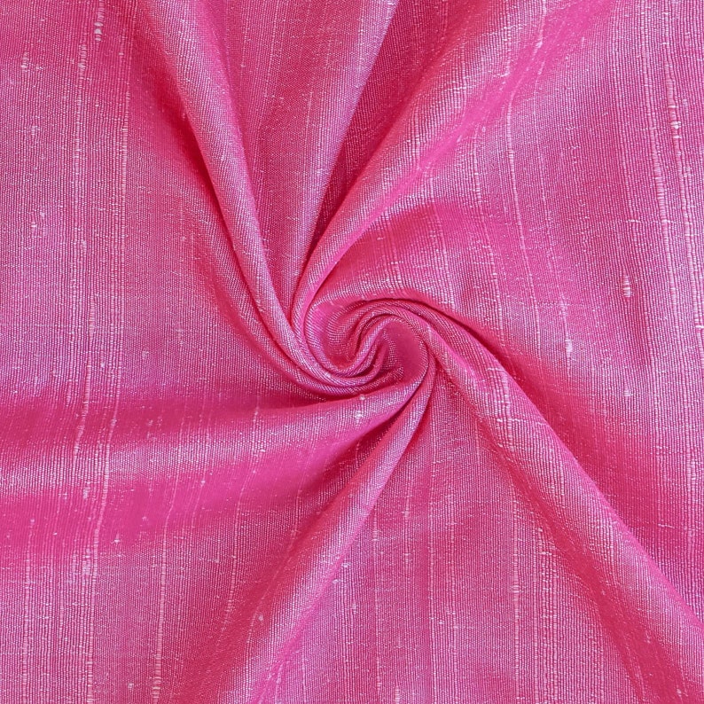 Onion Pink Silk Dupioni Curtain Panels