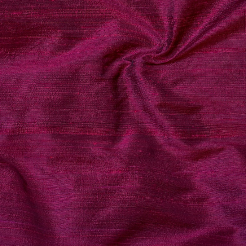 Magenta Silk Dupioni Curtain Panels
