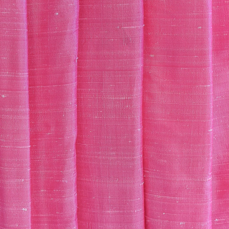 Onion Pink Silk Dupioni Curtain Panels