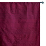 Magenta Silk Dupioni Curtain Panels