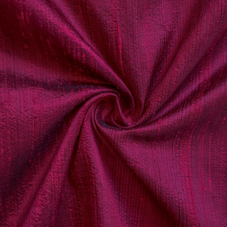 Magenta Silk Dupioni Curtain Panels