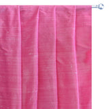 Onion Pink Silk Dupioni Curtain Panels