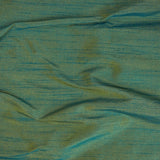 Teal And Yellow Art Silk Curtain Panels