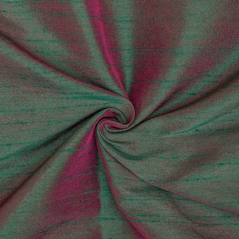 Green And Fuchsia Art Silk Curtain Panels