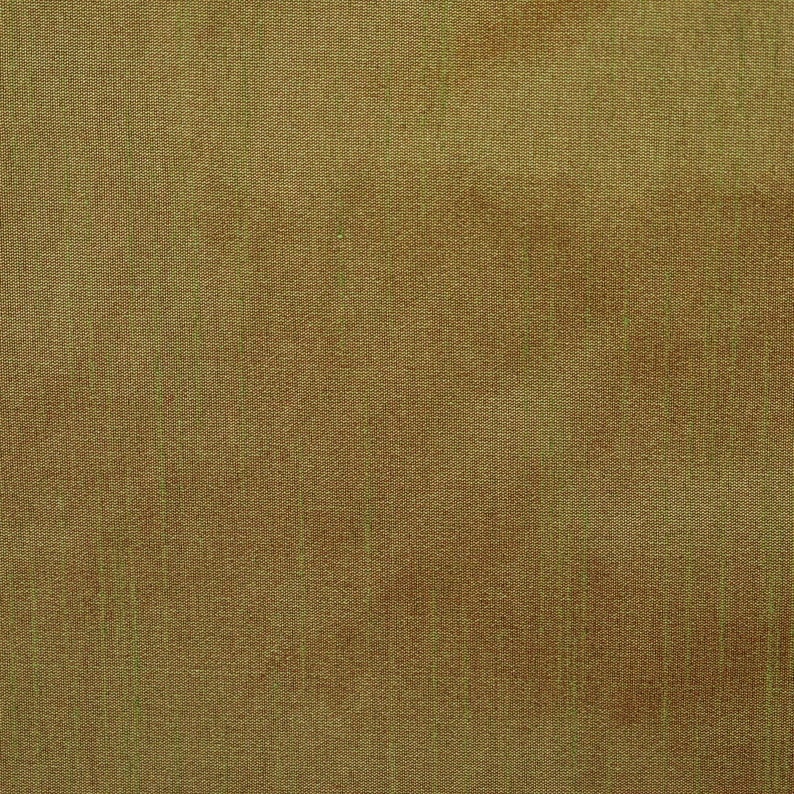 Green And Orange Art Silk Curtain Panels