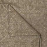 Beige Damask With Copper Lurex Fabric By The Metre, 54 inches or 137 cm, Jacquard Fabric, Zari Woven Fabric