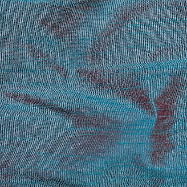Blue And Red Art Silk Curtain Panels