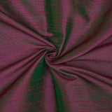 Fuchsia And Green Art Silk Curtain Panels
