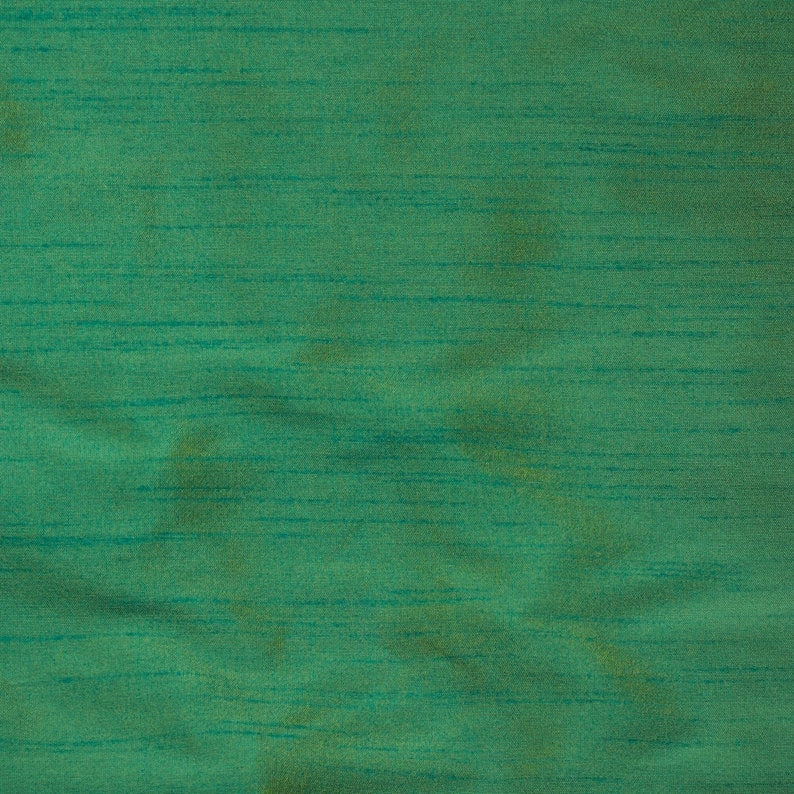 Aqua And Yellow Art Silk Curtain Panels