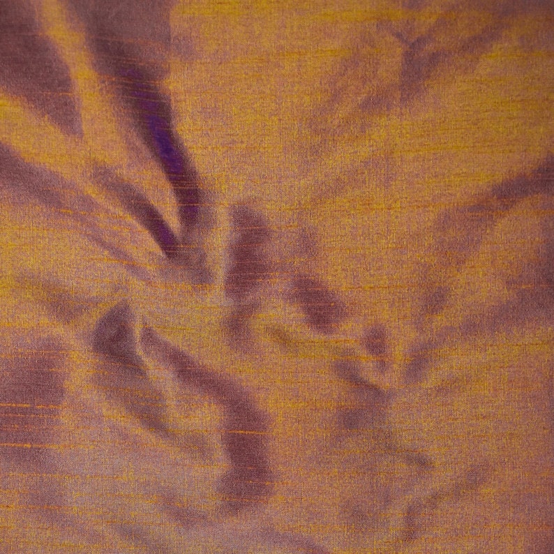 Gold And Purple Art Silk Curtain Panels