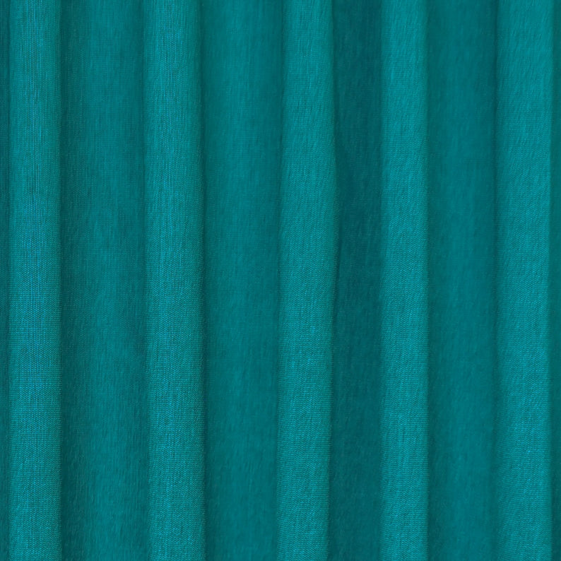 Teal Blue Art Silk/Faux Silk Fabric by the Metre, 1 Metre Blue Silk Fabric